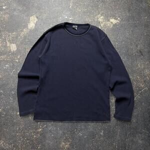 Vintage Y2K Old Navy Thermal Blue Shirt